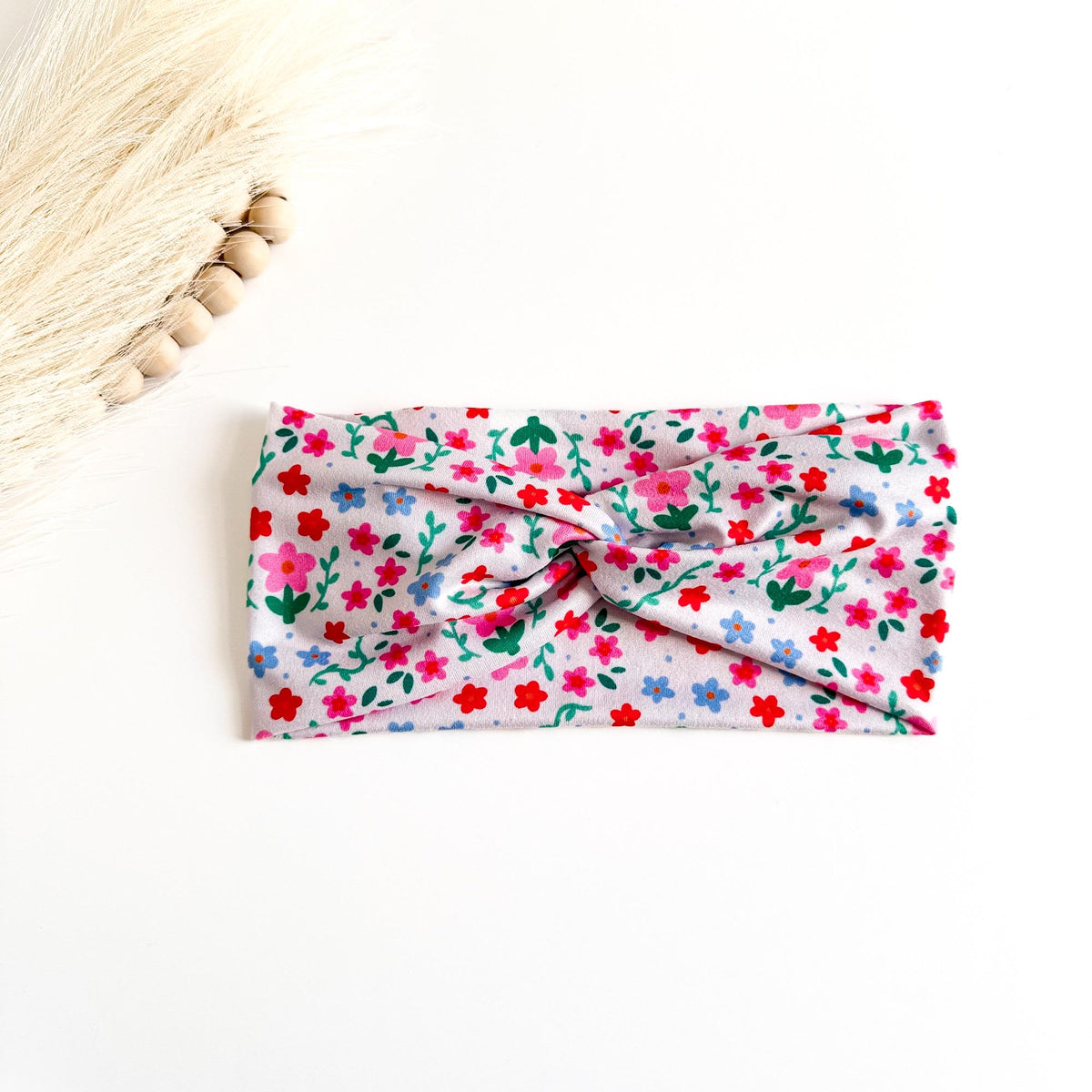 Floral Twist Headbands for Women – Handmade Soft Stretch Cottagecore Headbands