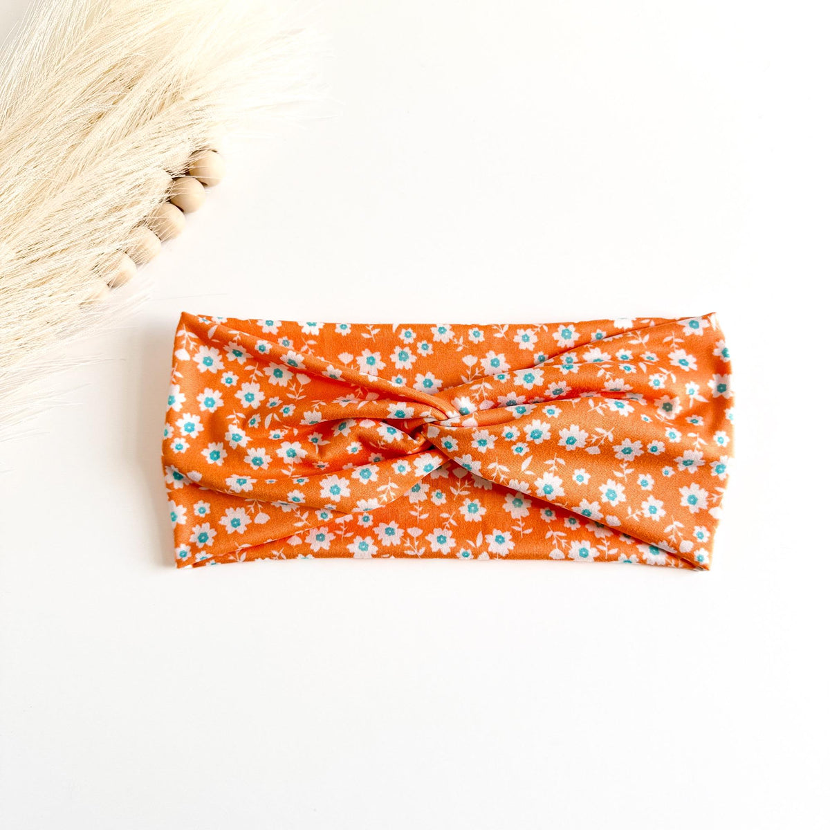 Floral Twist Headbands for Women – Handmade Soft Stretch Cottagecore Headbands