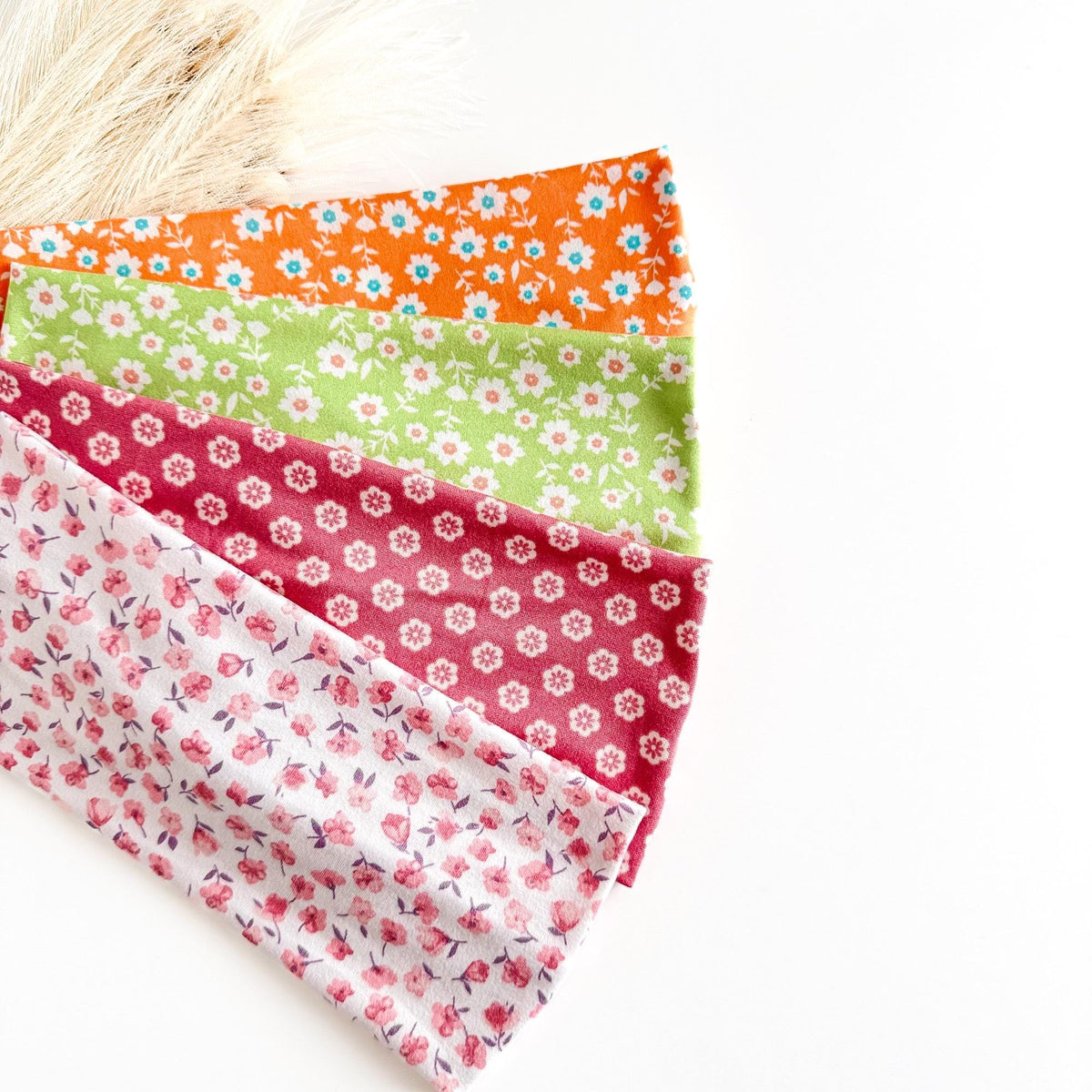 Floral Twist Headbands for Women – Handmade Soft Stretch Cottagecore Headbands