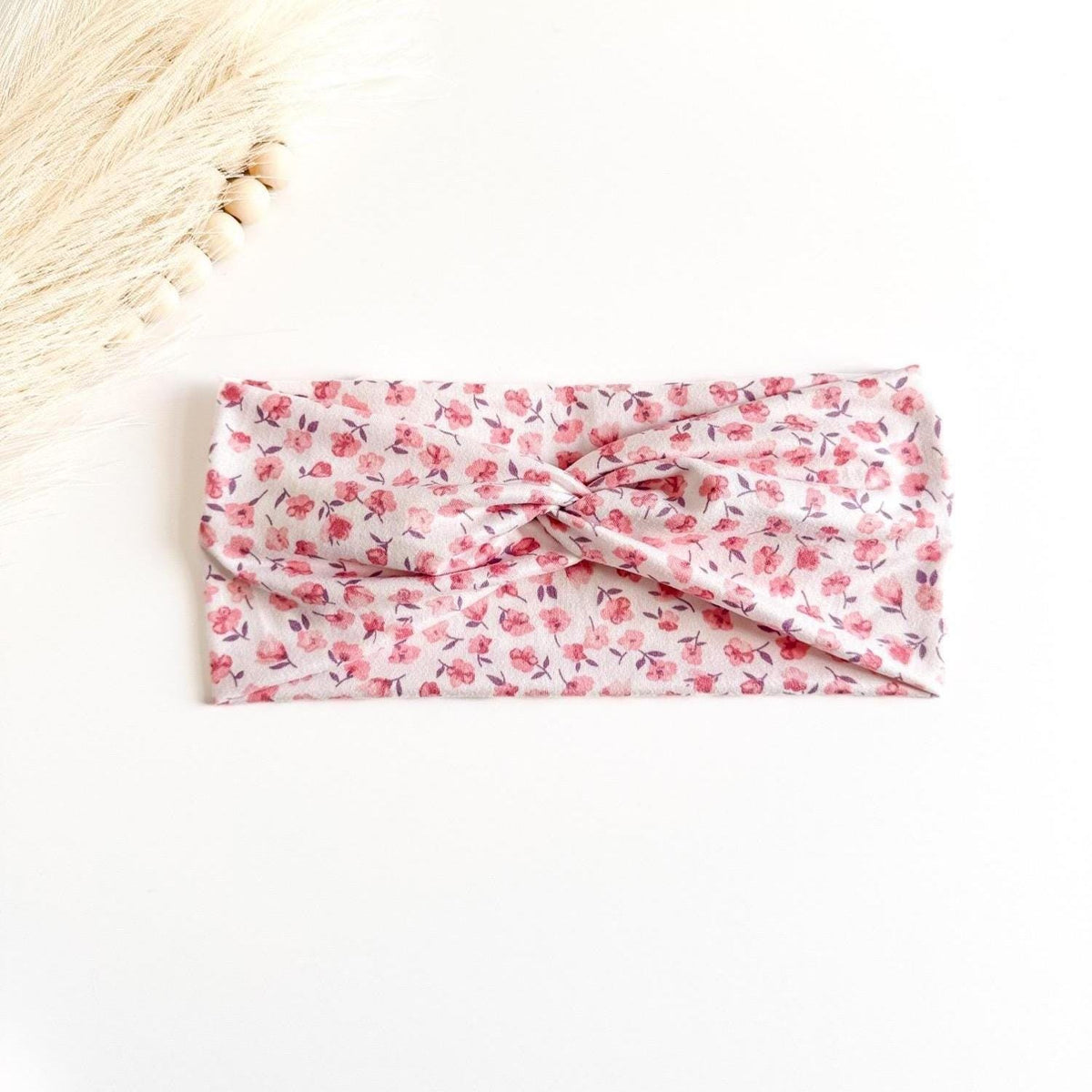 Floral Twist Headbands for Women – Handmade Soft Stretch Cottagecore Headbands