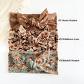 Floral Adjustable Tie Headbands for Women – Handmade Soft Stretch Hair Accessories