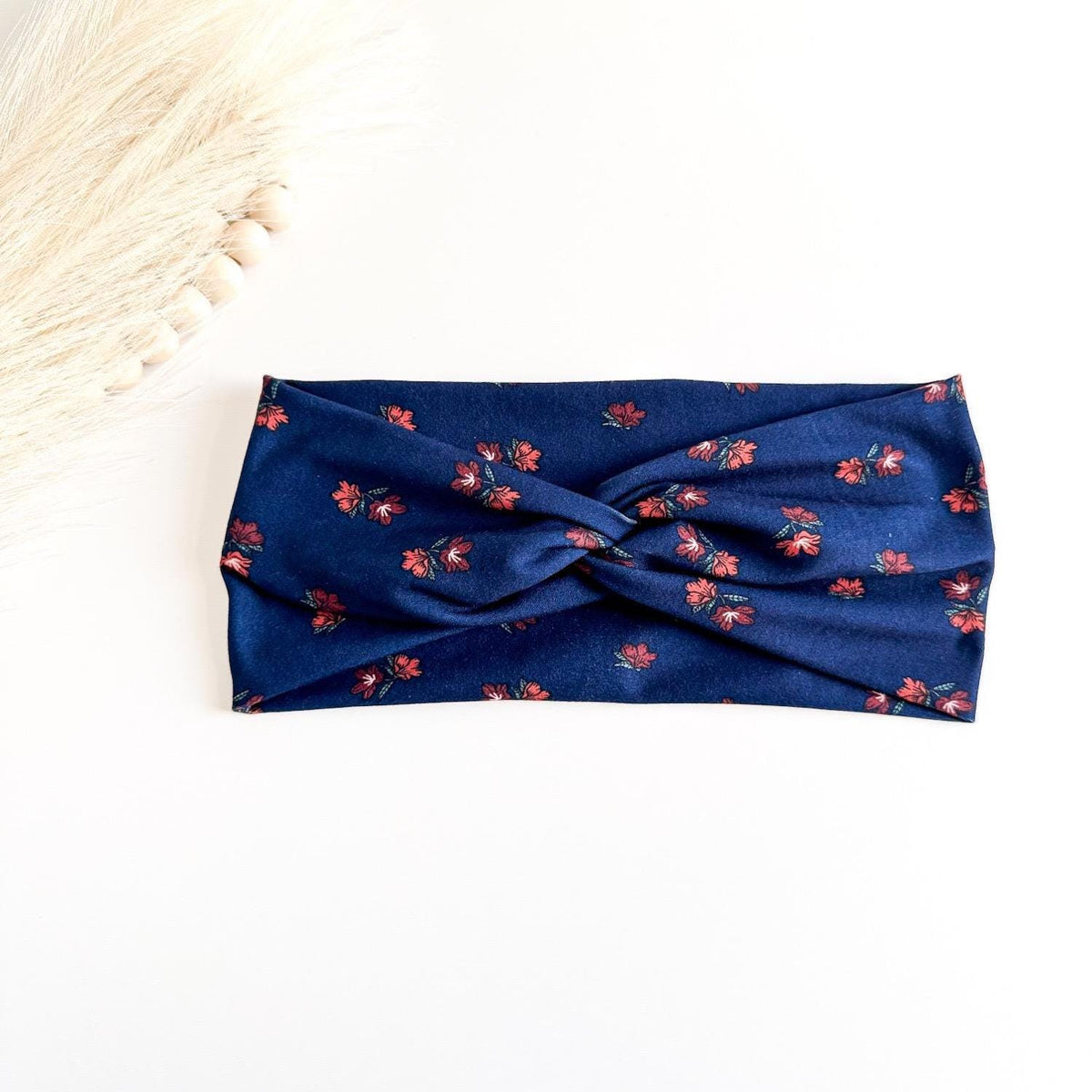 Floral Twist Headbands for Women – Handmade Soft Stretch Cottagecore Headbands